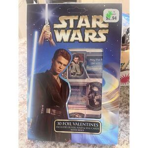 Vintage Star Wars foil Valentines box of 30 NIB